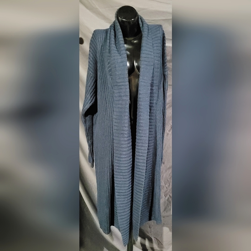 Long Blue Cardigan